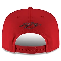 Men's New Era Scarlet/Black Kyle Busch Golfer Snapback Adjustable Hat