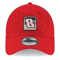 Men's New Era Scarlet Kyle Busch 9TWENTY Side Patch Adjustable Hat