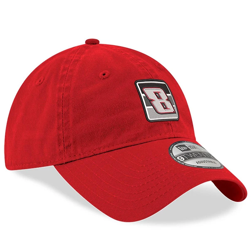 Men's New Era Scarlet Kyle Busch 9TWENTY Side Patch Adjustable Hat