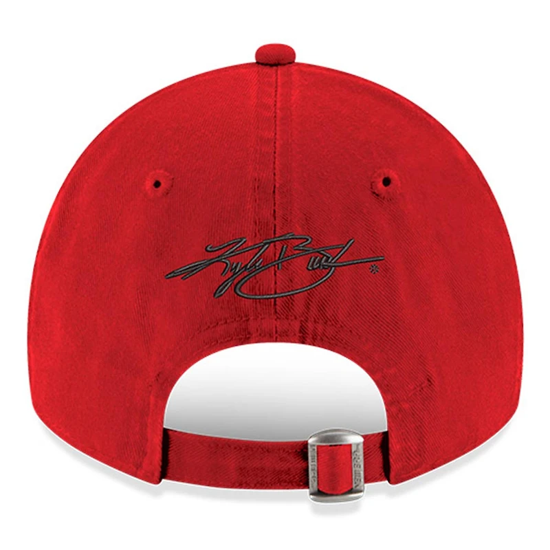Men's New Era Scarlet Kyle Busch 9TWENTY Side Patch Adjustable Hat