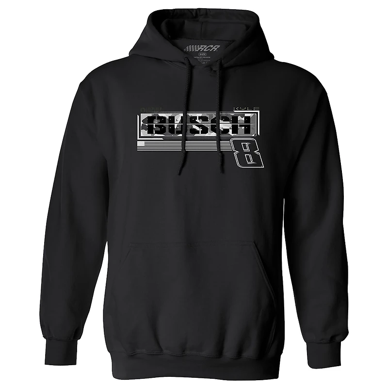 Men's Richard Childress Racing Team Collection Black Kyle Busch Camo Car Pullover Hoodie