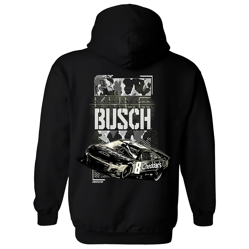 Men's Richard Childress Racing Team Collection Black Kyle Busch Camo Car Pullover Hoodie