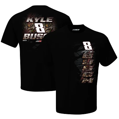 Men's Richard Childress Racing Team Collection Black Kyle Busch Rebel Bourbon Camo T-Shirt