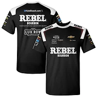 T-shirt noir pour homme de la collection Richard Childress Racing Team Kyle Busch Rebel Bourbon