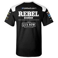 T-shirt noir pour homme de la collection Richard Childress Racing Team Kyle Busch Rebel Bourbon