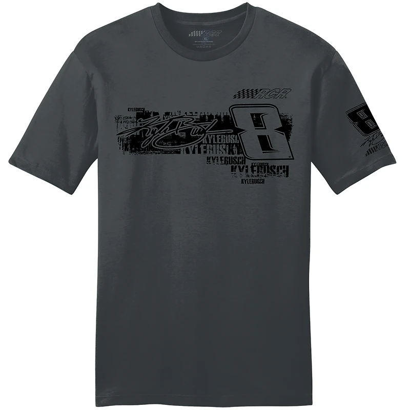 T-shirt Kyle Busch Lifestyle pour homme de la collection Richard Childress Racing Team, anthracite