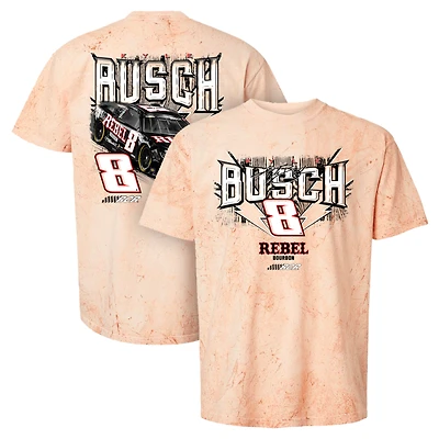T-shirt homme Richard Childress Racing Team Collection marron clair Kyle Busch Rebel Bourbon Car Tie-Dye