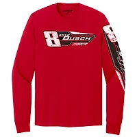 Men's Richard Childress Racing Team Collection  Red Kyle Busch #8 Car Long Sleeve T-Shirt