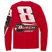 Men's Richard Childress Racing Team Collection  Red Kyle Busch #8 Car Long Sleeve T-Shirt