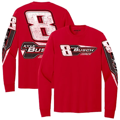 Men's Richard Childress Racing Team Collection  Red Kyle Busch #8 Car Long Sleeve T-Shirt