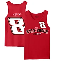 Débardeur Kyle Busch rouge de la collection Richard Childress Racing Team pour hommes