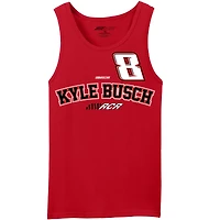 Débardeur Kyle Busch rouge de la collection Richard Childress Racing Team pour hommes