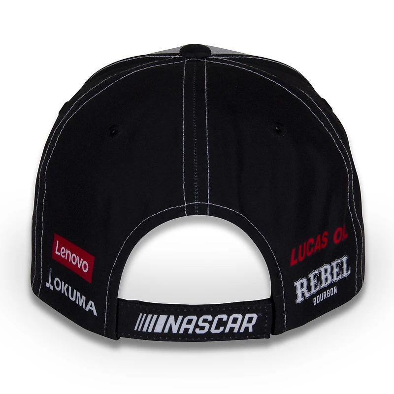 Collection Richard Childress Racing Team pour hommes, blanc/noir, uniforme de Kyle Busch Cheddars, chapeau réglable