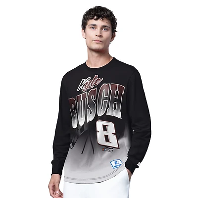 T-shirt à manches longues noir pour homme, Kyle Busch Quarterback Extreme