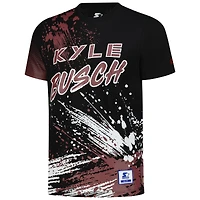 Men's Starter Black Kyle Busch Touchdown Extreme T-Shirt