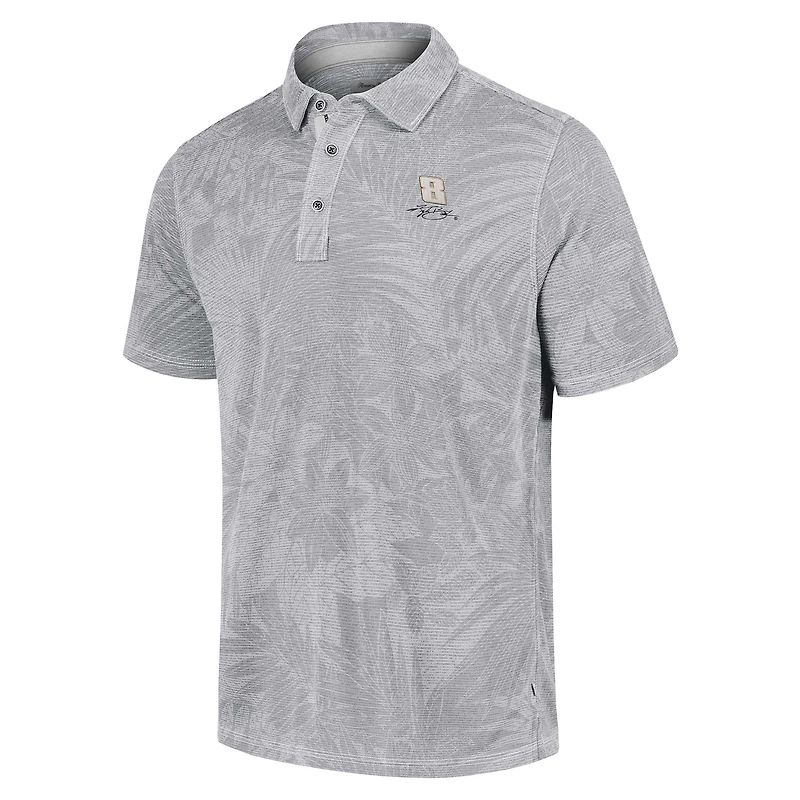Polo Tommy Bahama gris Kyle Busch Santiago Paradise pour hommes