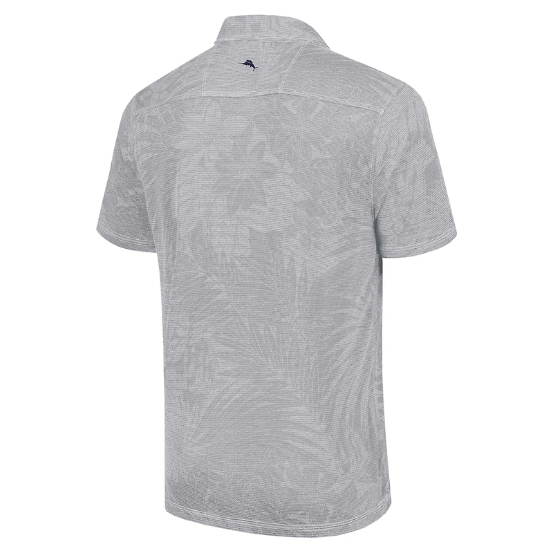 Men's Tommy Bahama Gray Kyle Busch Santiago Paradise Polo