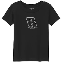 T-shirt noir classique Kyle Busch n° 8 pour tout-petit