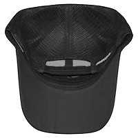 Casquette de camionneur unisexe à damier noir Kyle Busch Cheddars Flame ajustable