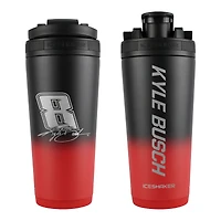 WinCraft Kyle Busch 26oz. Bouteille de mélangeur de shaker à glace en acier inoxydable