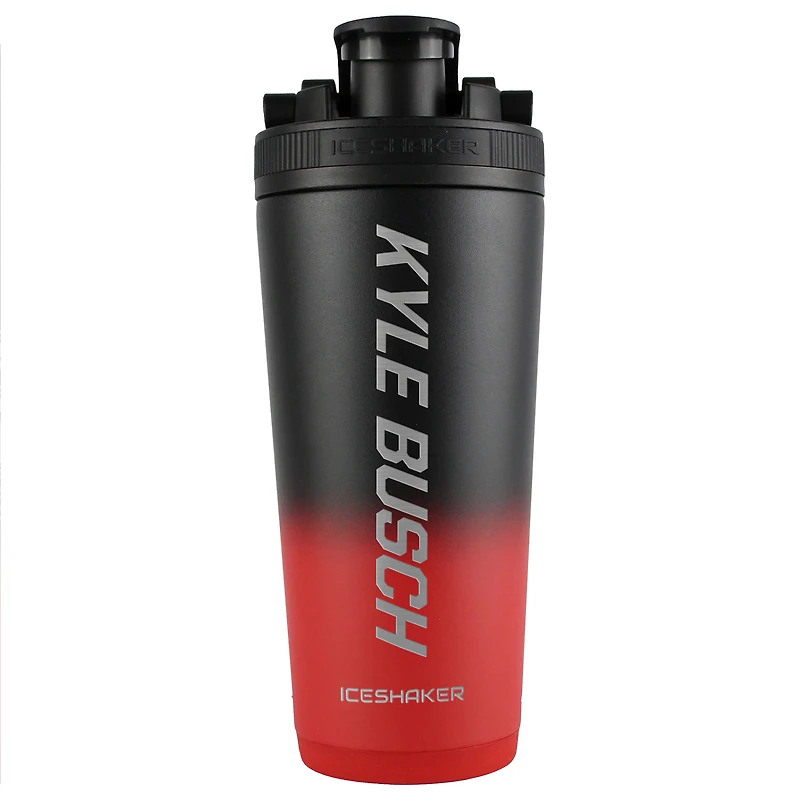 WinCraft Kyle Busch 26oz. Bouteille de mélangeur de shaker à glace en acier inoxydable