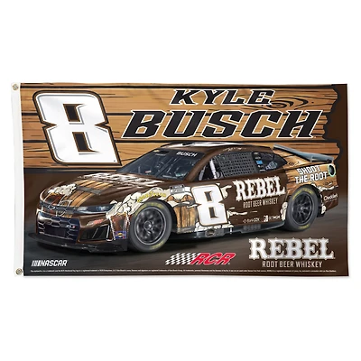 WinCraft Kyle Busch 3' x 5' Single-Sided Deluxe Flag