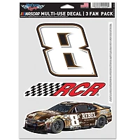 WinCraft Kyle Busch Ensemble de trois autocollants pour ventilateur