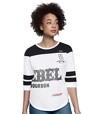 Women's Starter  White Kyle Busch Grand Slam 3/4-Sleeve T-Shirt