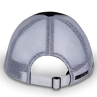 Drapeau à damier pour femme Sports noir/blanc Kyle Busch nom et numéro Patch réglable chapeau