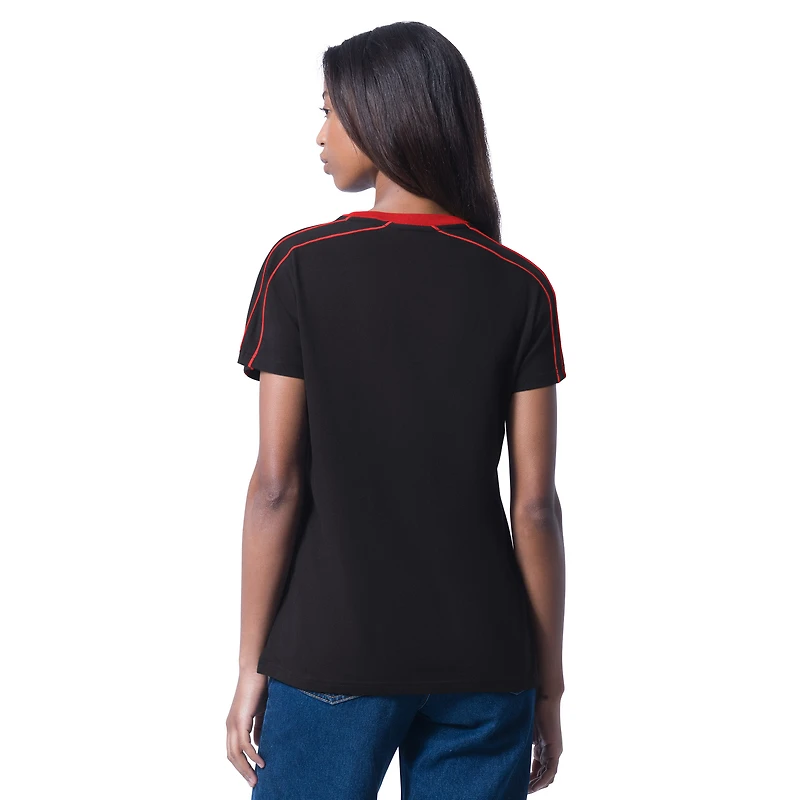 T-shirt d'entraînement Kyle Busch noir G-III 4Her pour femme par Carl Banks