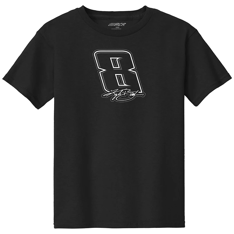 Youth Classic Ink Black Kyle Busch #8 T-Shirt