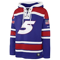 Men's '47  Royal Kyle Larson Superior Lacer Pullover Hoodie
