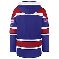 Men's '47  Royal Kyle Larson Superior Lacer Pullover Hoodie