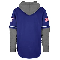 Men's '47  Royal Kyle Larson Trifecta Shortstop Pullover Hoodie