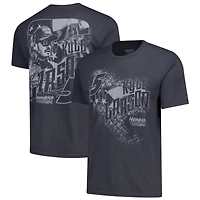 Men's Classic Ink Charcoal Kyle Larson Flag Tri-Blend T-Shirt