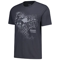 Men's Classic Ink Charcoal Kyle Larson Flag Tri-Blend T-Shirt