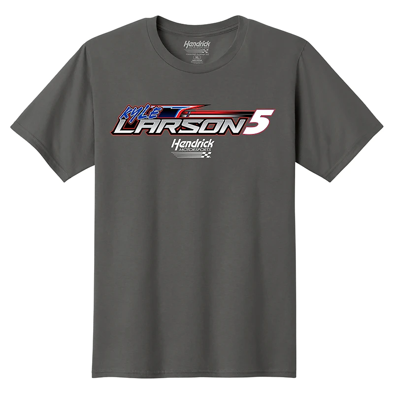 Men's Classic Ink Charcoal Kyle Larson HendrickCars.com T-Shirt