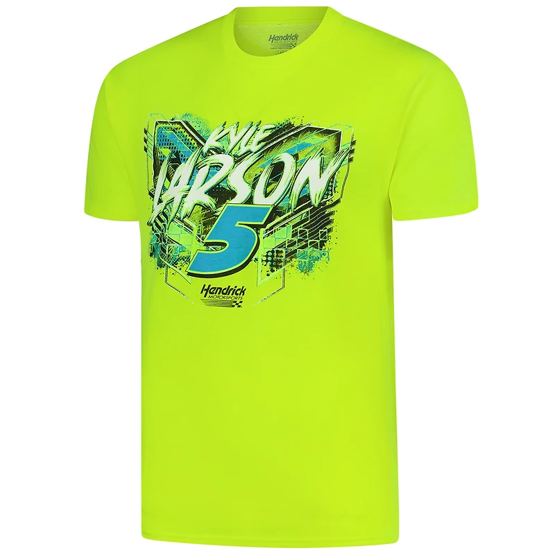 Men's Classic Ink Neon Green Kyle Larson XTREME SFG 2-Spot T-Shirt
