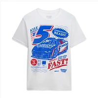 T-shirt homme Classic Ink White Kyle Larson #5 HendrickCars.com style journal