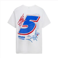 T-shirt homme Classic Ink White Kyle Larson #5 HendrickCars.com style journal