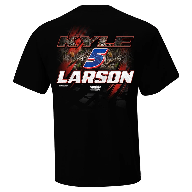 T-shirt camouflage Kyle Larson noir pour homme de la collection Hendrick Motorsports Team