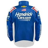 Men's Hendrick Motorsports Team Collection  Blue Kyle Larson Hendrickcars.com Full-Snap Nylon Uniform Jacket