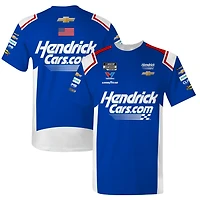 T-shirt bleu pour homme de la collection Hendrick Motorsports Team Kyle Larson Hendrickcars.com