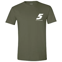 Men's Hendrick Motorsports Team Collection Green Kyle Larson Flag T-Shirt