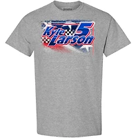 T-shirt gris chiné Kyle Larson HendrickCars.com pour homme de la collection Hendrick Motorsports Team