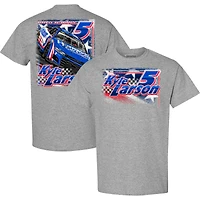 T-shirt gris chiné Kyle Larson HendrickCars.com pour homme de la collection Hendrick Motorsports Team