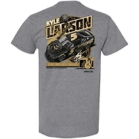 T-shirt pour homme de la collection Hendrick Motorsports Team, gris chiné, Kyle Larson, Zac Brown Band, Chevrolet Camaro 2025