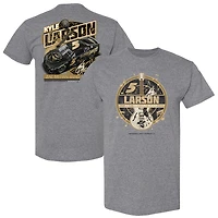T-shirt pour homme de la collection Hendrick Motorsports Team, gris chiné, Kyle Larson, Zac Brown Band, Chevrolet Camaro 2025