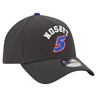 Casquette ajustable New Era Kyle Larson noire à coutures inversées et logo A-Frame 9FORTY pour homme