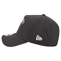 Men's New Era  Black Kyle Larson Upside-Down Chain Stitch A-Frame 9FORTY Adjustable Hat